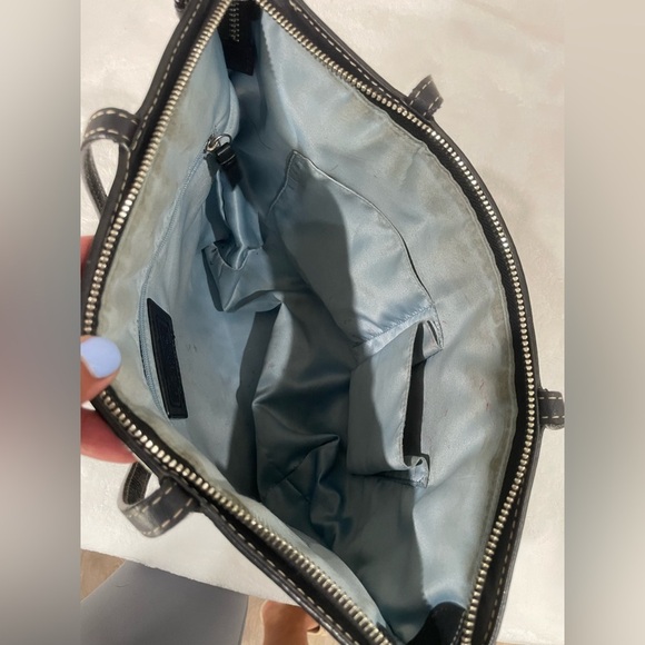 Coach Shimmering Black Women's Tote Bag - Picture 9 of 11